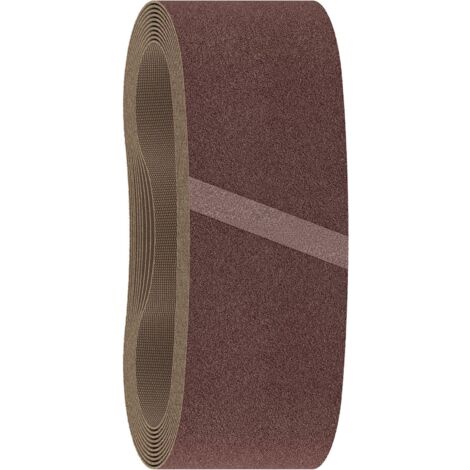 Bosch – Bande abrasive 75x533 mm grain 40 – Lot de 10 pièces pour ponçage bois – Tissu X résistant à la déchirure – 2608606080