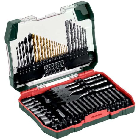 Metabo – Coffret multi-outils 86 pièces – Forets à métaux HSS-TiN, à pierre et à bois – Embouts S2, clés à douille – Pour professionnels - 626708000 (1/10)