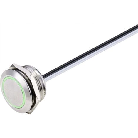 TRU COMPONENTS TC-9219112 Bouton-poussoir 24 V/DC 50 mA 1 x Off/(On) à rappel vert IP40 1 pc(s) (1/3)