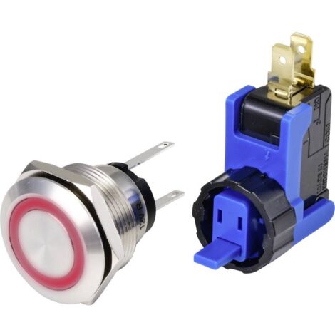 TRU COMPONENTS TC-9201352 Bouton-poussoir 250 V 15 A 1 x On/Off à rappel rouge IP65 1 pc(s) Y772262 (1/3)