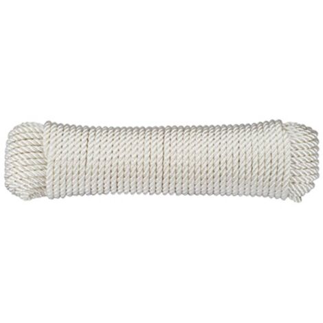 Corde polyamide tressée dörner + helmer 190320 (Ø x L) 6 mm x 30 m blanc A781661 (1/2)