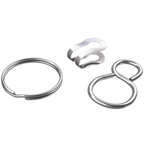 dörner + helmer 4810184 Set d'accessoires pour chaînettes, laiton nickelé 10 pc(s) (1/3)