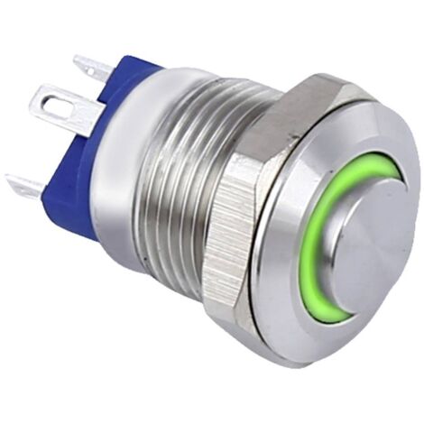 TRU COMPONENTS TC-9219004 Bouton-poussoir 48 V/AC 2 A 1 x Off/(On) à rappel vert IP67 1 pc(s) (1/3)
