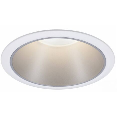 Paulmann 93398 Luminaire à LED encastrable LED GU10 10 W blanc mat, argent
