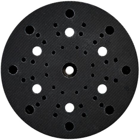 Metabo – Plateau abrasif multi-hole 150 mm 630262000 – Dureté moyenne – Pour ponçage bois dur – Fixation velcro rapide