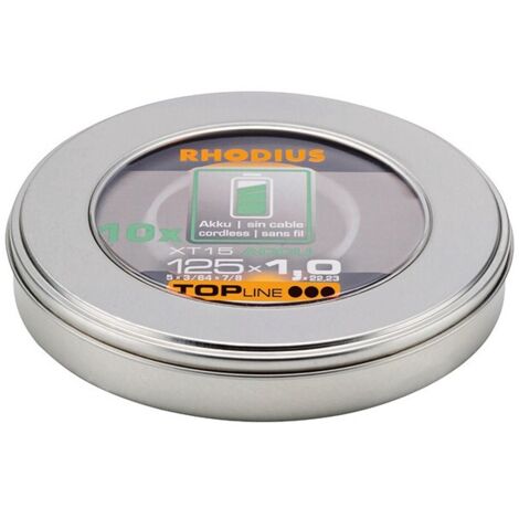 Rhodius XT15 ACCU BOX 210248 Disque à tronçonner 125 mm 10 pc(s) acier inoxydable, acier (1/2)