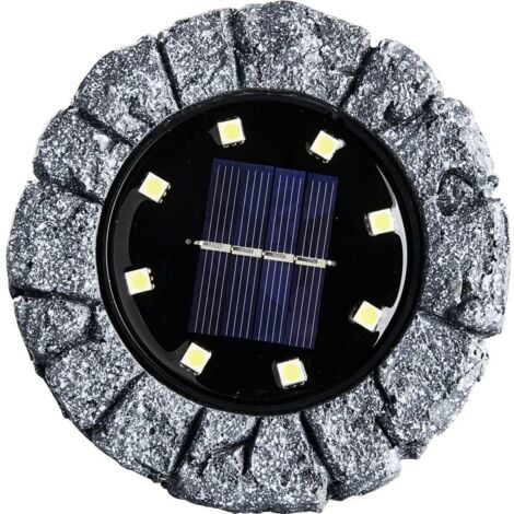 Heitronic 500581 Siena Lampe de jardin LED jeu de 2 LED LED intégrée gris foncé