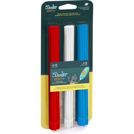 3Doodler 3DS-ECO-MIX1-75 Start Mix 1 Filament PLA rouge, blanc, bleu 75 pc(s) (1/6)