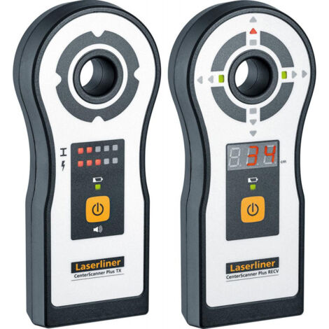 Laserliner – Aide au perçage CenterScanner Plus – Alignement précis jusqu'à 150 cm – Détection tension et métal – Émetteur et récepteur inclus (1/10)