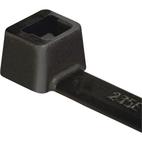 HellermannTyton 111-02358 T18I-PA66HS-BK Serre-câble 145 mm 2.50 mm noir stabilisé à la chaleur 100 pc(s) (1/2)