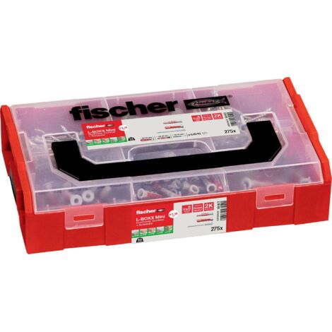 Fischer 561472 FIXtainer DuoPower / DuoSeal + S Boîte d'assortiment de chevilles 210 parties