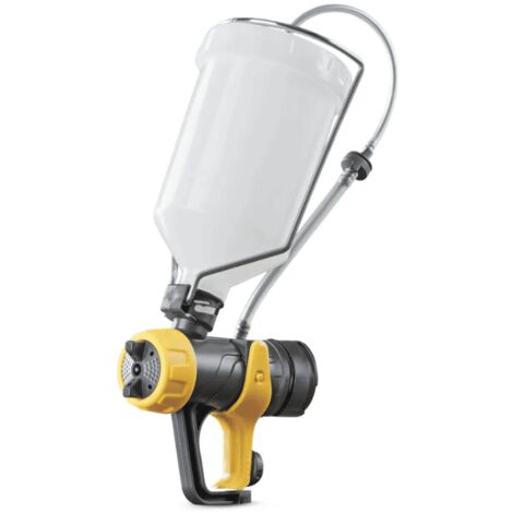 Wagner – Pistolet à peinture 2412884 – Accessoire pulvérisation 600 ml – Alimentation gravité – Pour bois et métal – Jet triple réglage