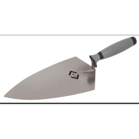 Truelle à briqueter 280 mm T524111 – Acier inoxydable – Poignée angulaire résistante – Pour travaux de maçonnerie – C.K Magma