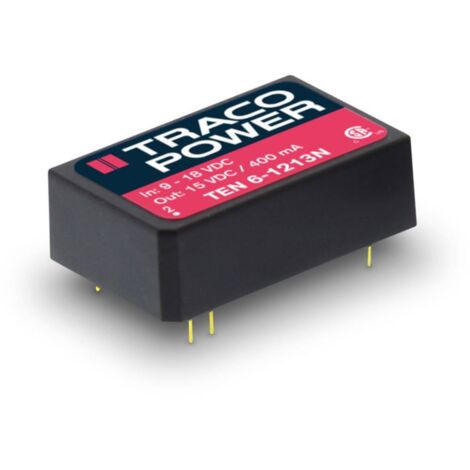 TracoPower TEN 6-2412N Convertisseur CC/CC pour circuits imprimés 24 V/DC 12 V/DC 500 mA 6 W Nbr. de sorties: 1 x Conte (1/3)