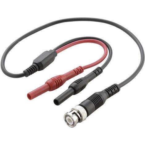 VOLTCRAFT Cordon de mesure BNC 0.50 m noir, rouge Q692932