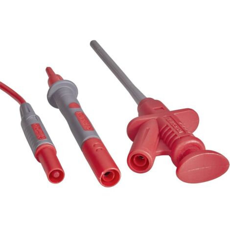 Câbles De Mesure De Sécurité VOLTCRAFT MS-2 - 1,20 M - Catégorie III 1000V / IV 600V - Pour Multimètre