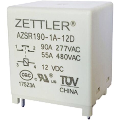 Zettler Electronics AZSR190T-1A-24DL Relais pour circuits imprimés 24 V/DC 100 1 NO (T) 1 pc(s) (1/2)
