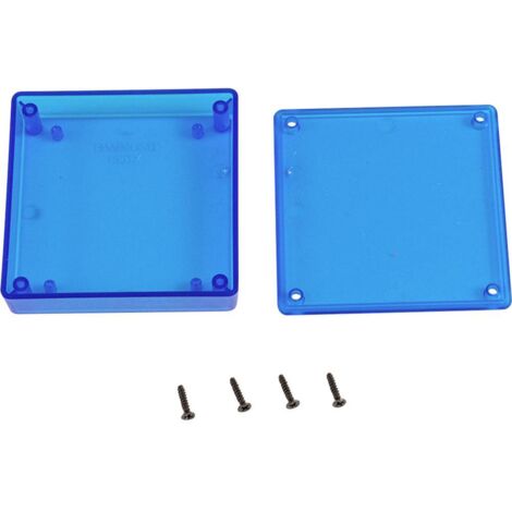 Boîtier universel Hammond Electronics 1551XTBU ABS bleu (transparent) 80 x 80 x 20 1 pc(s) Y133912 (1/2)