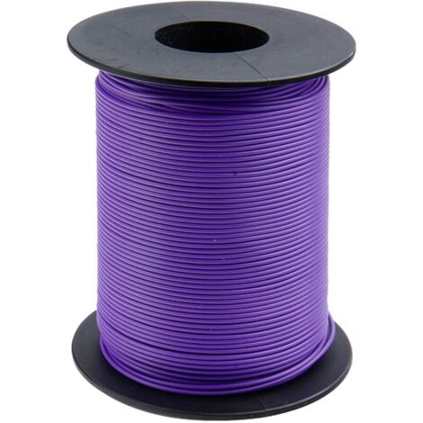 Donau Elektronik 125-S50-6 Fil de câblage 1 x 0.25 mm² violet 50 m (1/2)
