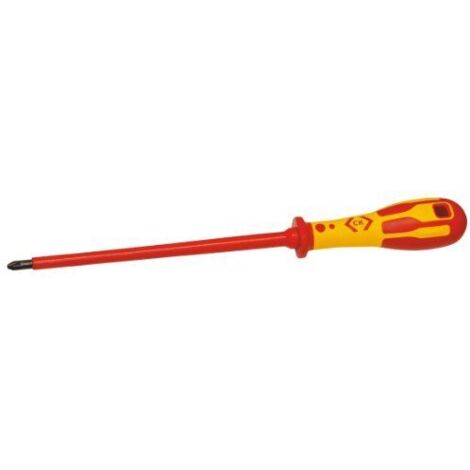 C.K T49143-2200 VDE Tournevis cruciforme PZ 2 Longueur de la lame: 200 mm DIN ISO 8764, DIN EN 60900 (1/3)