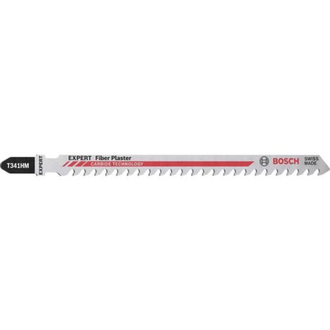 Bosch – Lame de scie sauteuse pour plâtre 132 mm – Denture 4,3 mm – Coupe précise dans panneaux de plâtre – 2608900564
