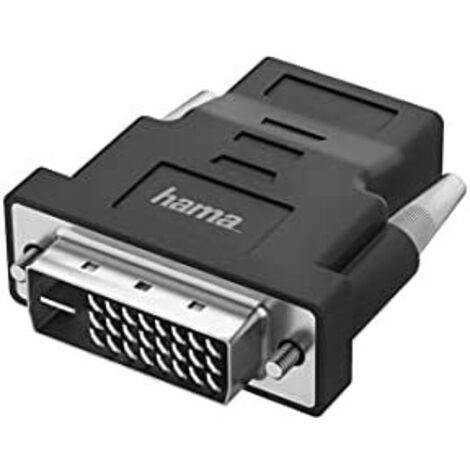 Hama 00200338 DVI / HDMI Adaptateur [1x mâle anglaise - 1x DVI-D mâle] noir (1/2)