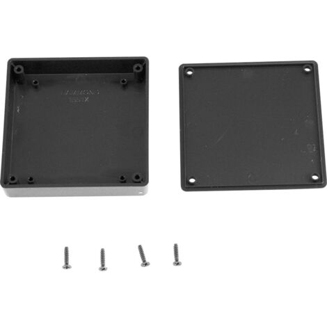 Boîtier universel Hammond Electronics 1551XXBK ABS noir 80 x 80 x 15 1 pc(s)