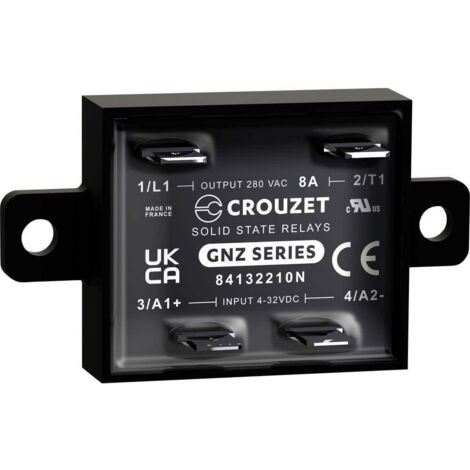 Crouzet Relais à semi-conducteurs 84132210N 8 A Tension de contact (max.): 280 V/AC Passage par zéro spécial 1 pc(s) (1/3)