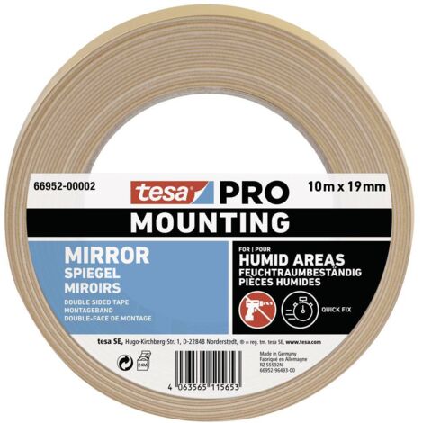 tesa Mounting PRO Spiegel 66952-00002-00 Ruban de montage blanc (L x l) 10 m x 19 mm 1 pc(s) (1/3)
