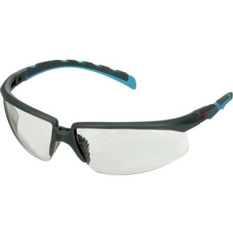 3M S2007SGAF-BGR Lunettes de protection avec protection anti-buée, à angle réglable turquoise, gris EN 166 DIN 166 (1/3)