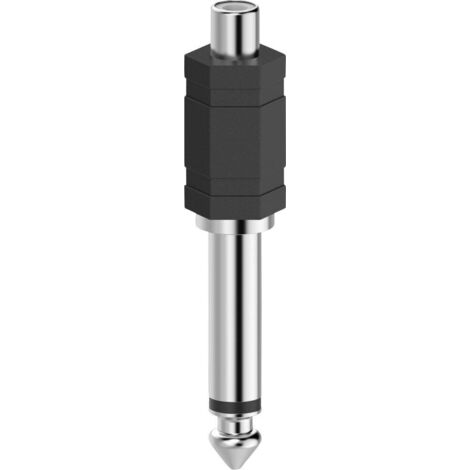 Hama 00205188 Cinch-RCA / Jack audio Adaptateur [1x Cinch-RCA femelle - 1x Jack mâle 6.35 mm] noir (1/2)