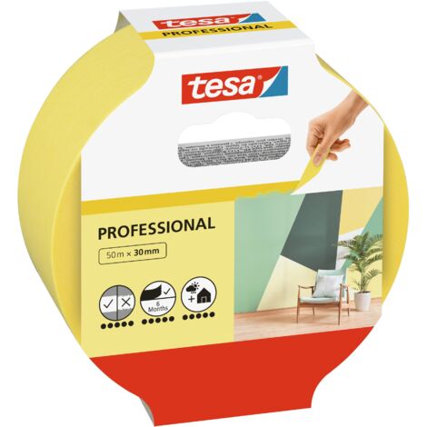 tesa Professional 56299-00000-00 Ruban de masquage pour peinture jaune (L x l) 50 m x 30 mm 1 pc(s)