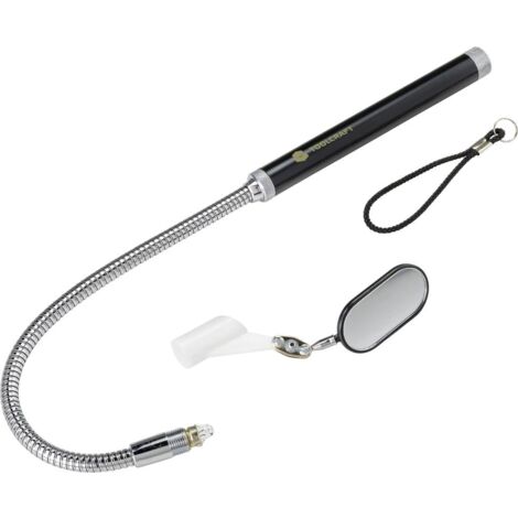 TOOLCRAFT Miroir d'inspection avec éclairage LED Taille du miroir: (Ø) 8.5 mm
