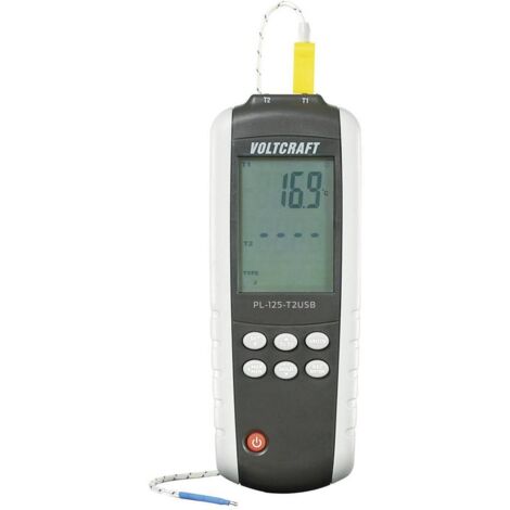 VOLTCRAFT PL-125-T2 Appareil de mesure de température -200 - +1372 °C sonde K, J V956281 (1/3)