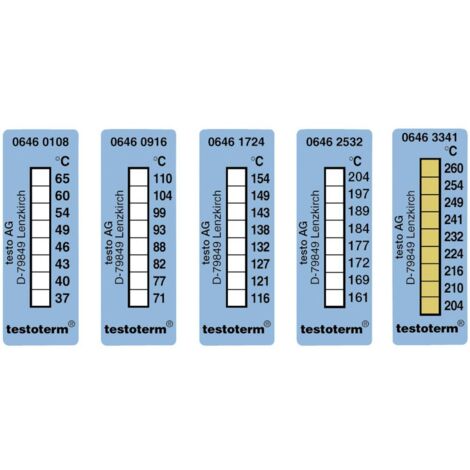 testo testoterm Bandelette de mesure de température 116 à 154 °C Contenu10 pc(s)