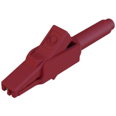 Hirschmann Test & Measurement MA 260 SH rt Pince crocodile de sécurité enfichable 4 mm CAT II 300 V rouge (1/2)