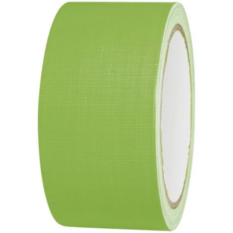 Ruban adhésif toilé 80FL5025GC TOOLCRAFT 80FL5025GC vert fluorescent (L x l) 25 m x 50 mm adhésif thermofusible 1 pc(s) (1/3)