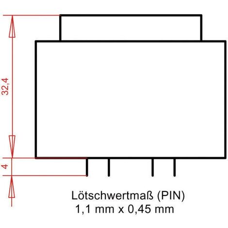 Transformateur Pour Circuit Imprimé, Vin V C.a., Vout 2 X 9V C.a., 2 Sorties, 1.5VA ( Prix Pour 1