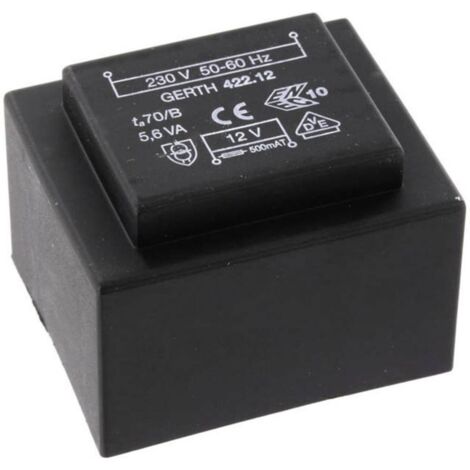 Gerth PTB422401 Transformateur pour circuits imprimés 1 x 230 V 1 x 24 V/AC 5.60 VA 233 mA V050901