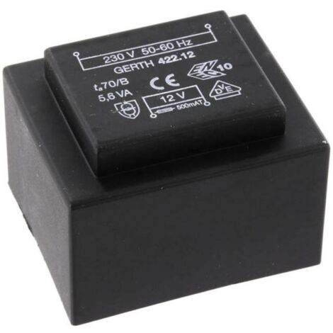 Weiss Elektrotechnik 83/262 Transformateur Pour Circuits Imprimés 1 X 230 V 2 X 6 V/AC 14 VA 1167 Ma 96843559