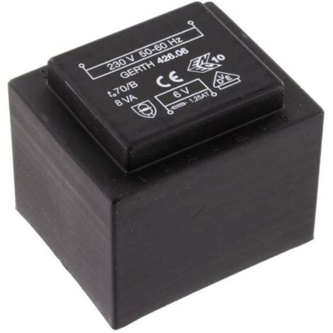 Gerth PTF421201 Transformateur pour circuits imprimés 1 x 230 V 1 x 12 V/AC 8 VA 666 mA V050291 (1/3)