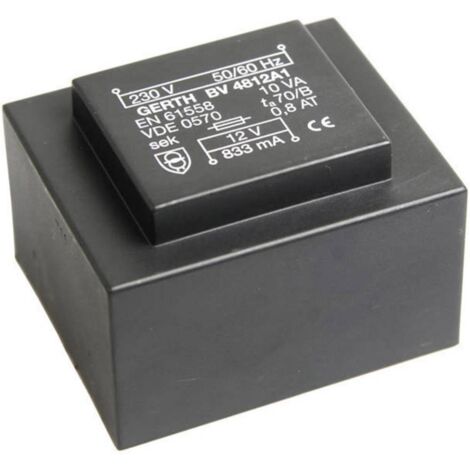 Gerth PT483002 Transformateur pour circuits imprimés 1 x 230 V 2 x 15 V/AC 10 VA 333 mA V050351 (1/3)