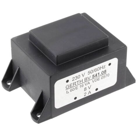 Gerth PTA542402 Transformateur pour circuits imprimés 1 x 230 V 2 x 12 V/AC 16 VA 666 mA V050481 (1/3)