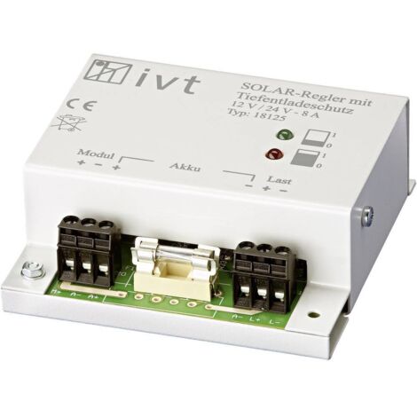 IVT Shunt Régulateur de charge solaire PWM 12 V, 24 V 8 A Q97681 (1/2)
