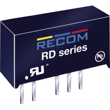 Convertisseur CC/CC pour circuits imprimés RECOM RD-2412D Nbr. de sorties: 2 x 24 V/DC 12 V/DC, -12 V/DC 84 mA 2 W 1 pc