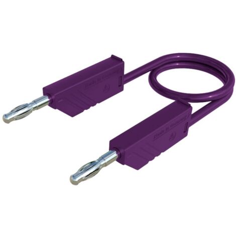 Hirschmann Test & Measurement MLN 25/2,5 VI Cordon de mesure Banane mâle 4 mm Banane mâle 4 mm 25.00 cm violet 1 pc(s) (1/2)