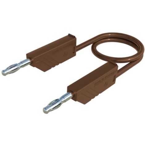 Hirschmann Test & Measurement MLN 50/2,5 BR Cordon de mesure Banane mâle 4 mm Banane mâle 4 mm 0.50 m marron 1 pc(s) (1/2)