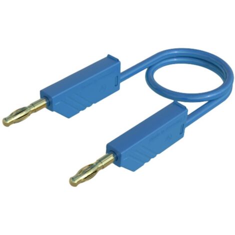 Hirschmann Test & Measurement MLN 100/2,5 BL Cordon de mesure Banane mâle 4 mm Banane mâle 4 mm 1.00 m bleu 1 pc(s) (1/2)