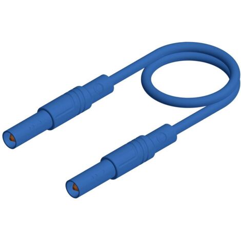 SKS Hirschmann MLS GG 200/1 bl Cordon de mesure de sécurité Banane mâle 4 mm Banane mâle 4 mm 2.00 m bleu 1 pc(s) X40776 (1/2)