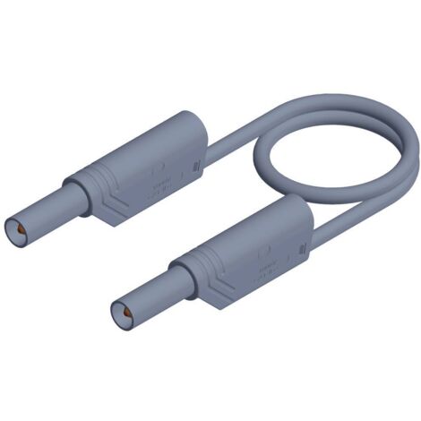 SKS Hirschmann MLS WS 200/2,5 Cordon de mesure de sécurité Banane mâle 4 mm Banane mâle 4 mm 2.00 m gris 1 pc(s) X40927 (1/2)